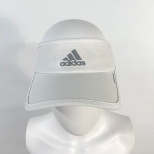 Adidas AEROREADY Visor White Adjustable Running‎ Tennis Golf Performance Hat